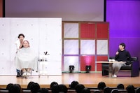 「新しいカギ」の「キングオブ先生とコント」企画に出場するハナコ岡部とハナコ秋山