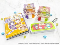 令和ロマンとヨネダ2000を起用した「よしもと芸人×サンリオキャラクターズ」新グッズのイメージ