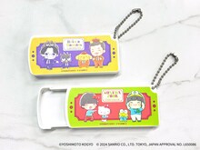 令和ロマンとヨネダ2000を起用した「よしもと芸人×サンリオキャラクターズ」のスライド式小物ケース