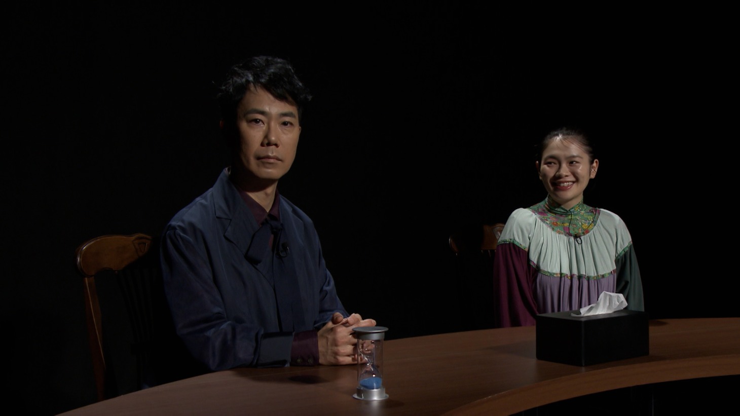 「3分間で泣ける話」に出演する藤井隆と富田望生