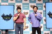 左から、かけおち・青木マッチョ、次長課長・井上
