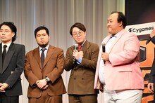 登壇後、カメラに向かって「まーごめ」をしてくれるママタルト檜原