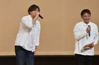 客席投票の間に山根康広「Get Along Together」をアカペラで歌うアルピー平子