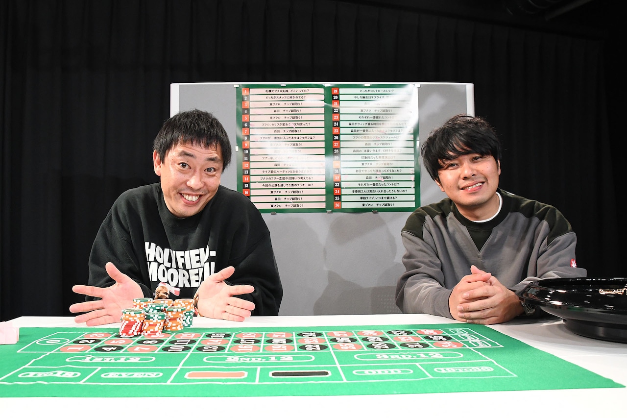 さらば青春の光、ルーレット対決は逆転の逆転で森田が勝利　東ブクロにプロレス技の罰ゲーム