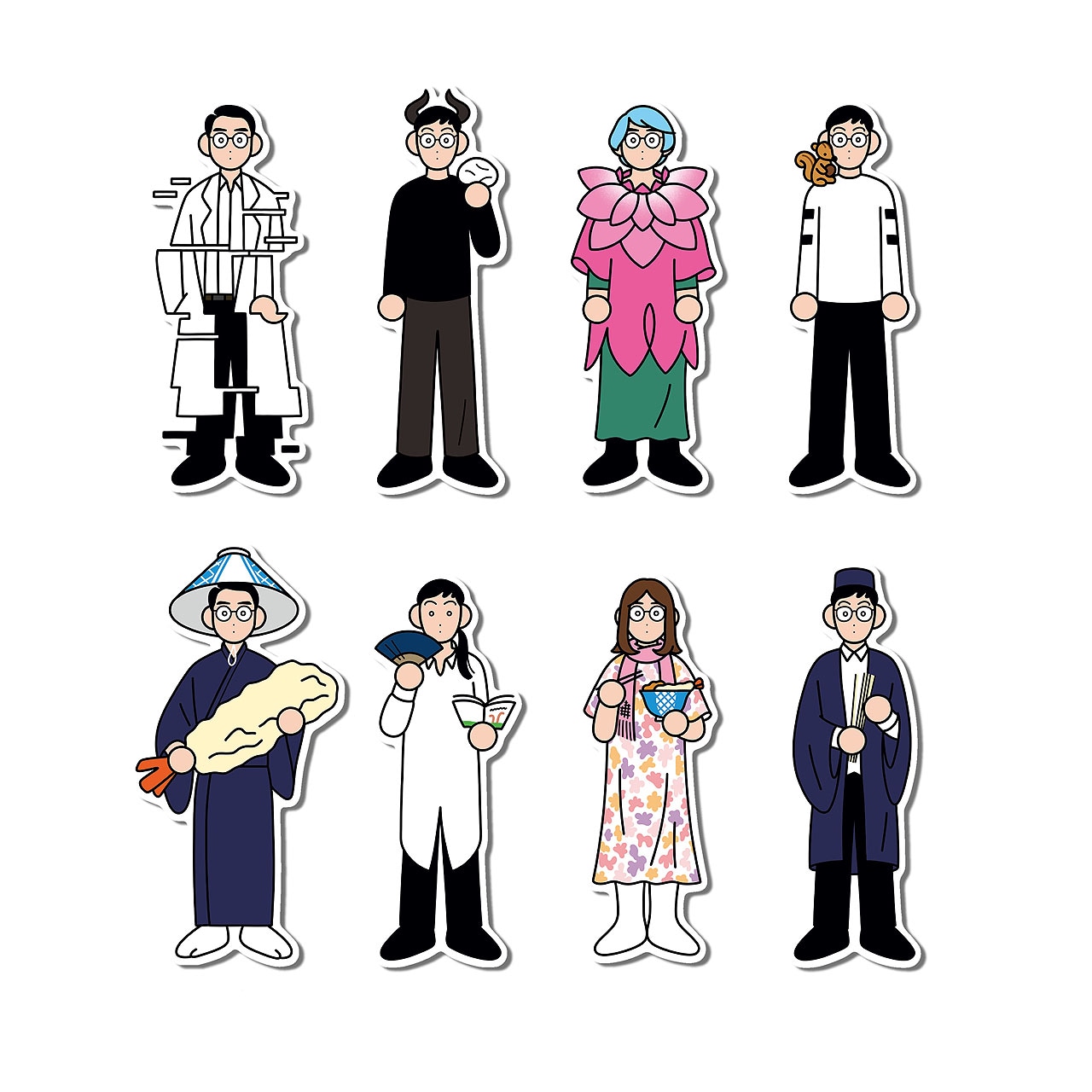 キャラクターステッカー