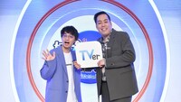 TVer「好プレー珍プレーニュース すぽると！on TVer」に出演するエバース。左が佐々木、右が町田