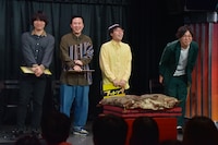 「フットンダ王決定戦2025 ワイルドカード予選会LIVE」最終決戦に登場した（左から）9番街レトロ・京極風斗、トンツカタンお抹茶、ムニエル、9番街レトロ・なかむら★しゅん