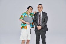 シソンヌが演じる「LenovoのAI PCと登（のぼれ）家の人々。」より、「登じろうの場合」