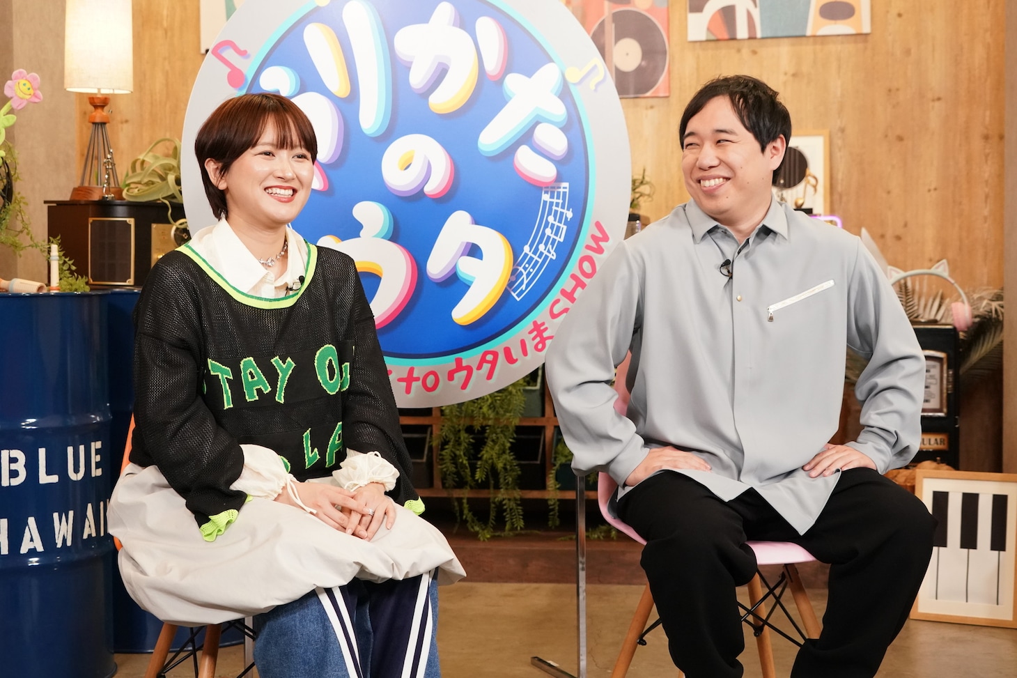 左からラランド・サーヤ、霜降り明星せいや