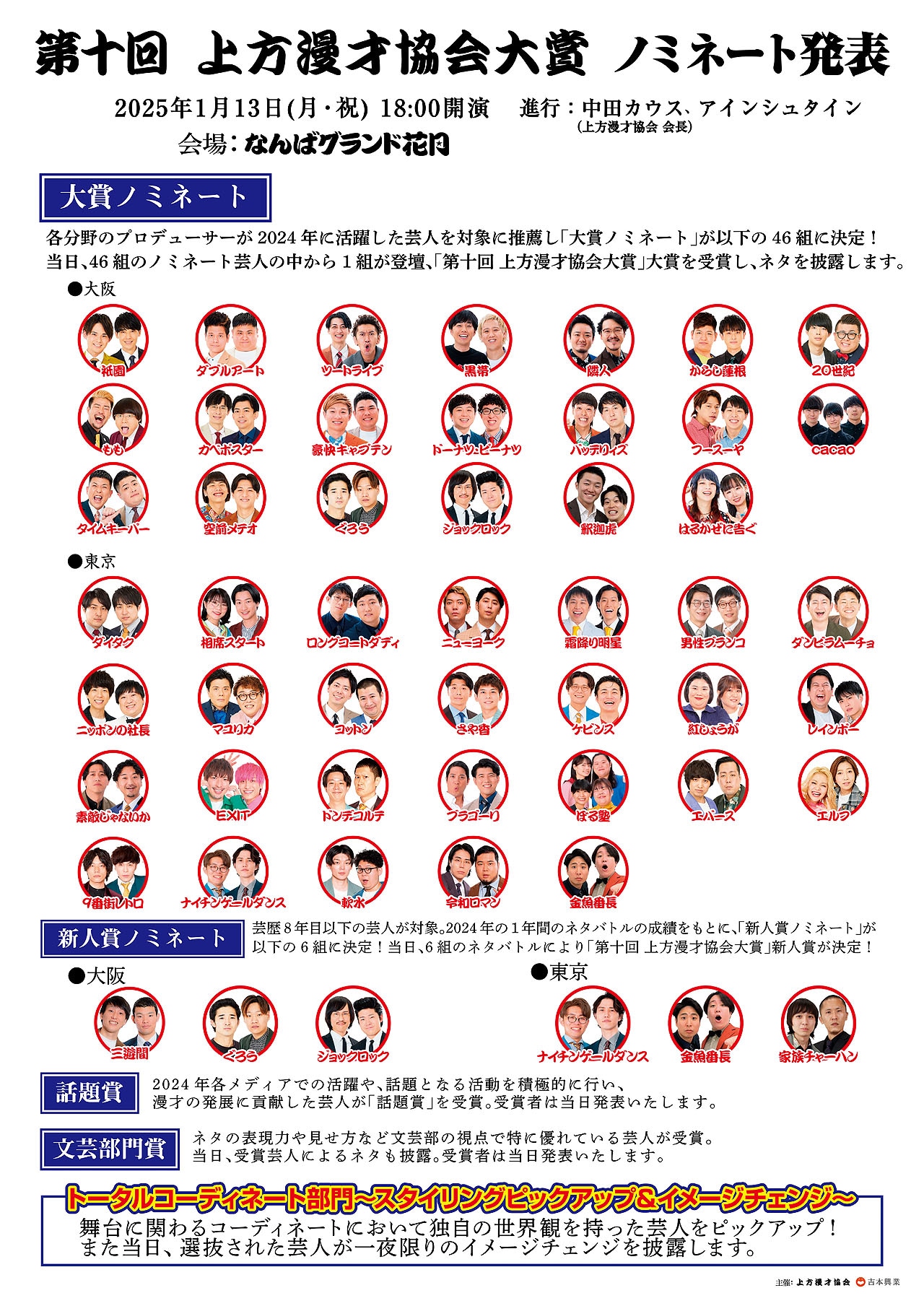 「第十回 上方漫才協会大賞」