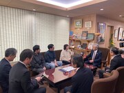 弘前市長との歓談中の様子