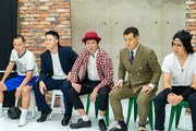 「ブレイキングヤンチャオーディション」に参加するソマオ・ミートボール、シモリュウ・シモタ、ウーマンラッシュアワー・中川パラダイス、ザ・パンチ・パンチ浜崎、や団・ロングサイズ伊藤