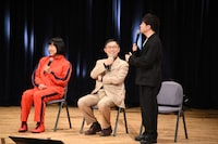 左から南海キャンディーズ、内藤剛志、陣内智則