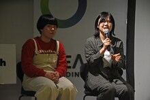 「GIFTech 2025春 – Humanity1.5」発表会でトークをするにぼしいわし