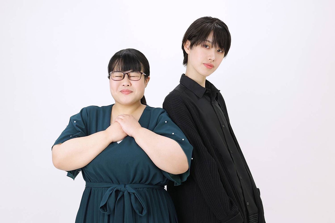 レモンコマドリ。左が小野寺ゆき、右が梶原はるな