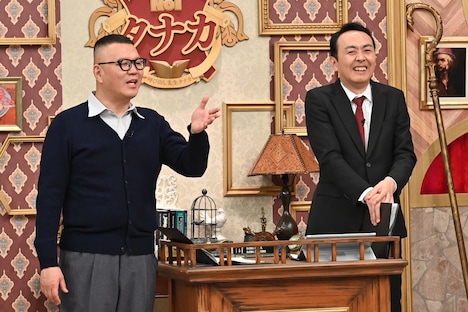 ハセガワ先生（シソンヌ長谷川）とタナカ先生（アンガールズ田中）