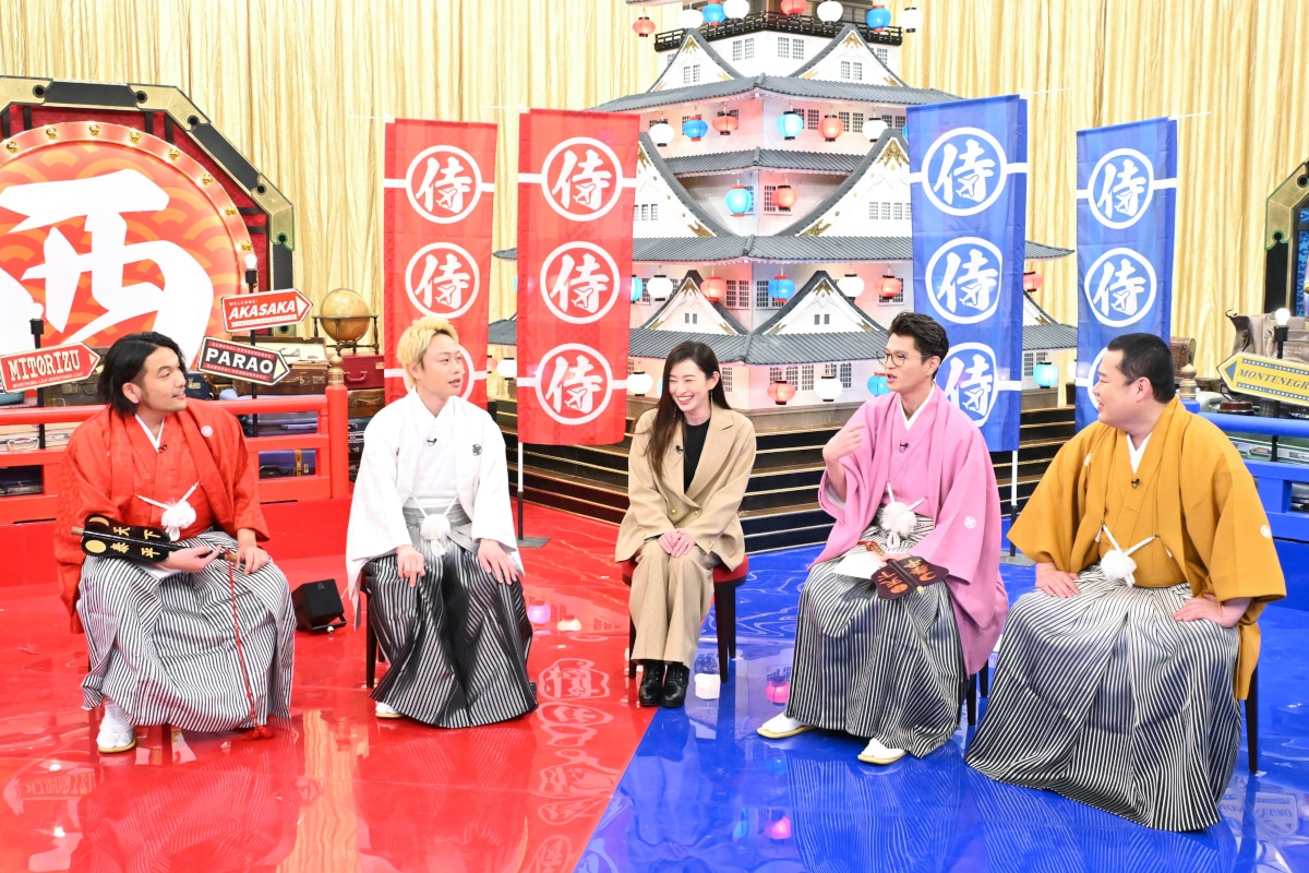 左から、見取り図、島袋寛子、モグライダー