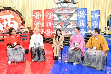 左から、見取り図、島袋寛子、モグライダー