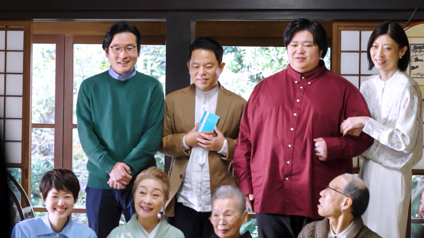OliveのWebCM「通帳の人」編、撮影中の様子