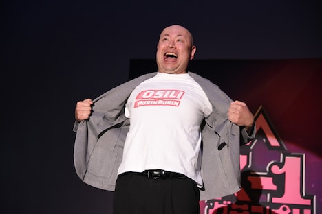 「やったー！」と絶叫するハギノリザードマン