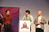 ネタ順抽選でふざける田津原理音とハギノリザードマンに冷たい視線を送る友田オレ