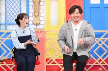 左から、田村真子アナ、アルコ＆ピース平子