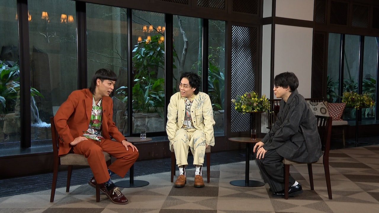 「ボクらの時代」に出演する（左から）バッテリィズ・エース、令和ロマンくるま、伊沢拓司