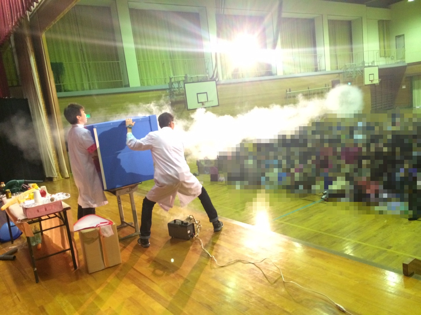 ボルトボルズによるサイエンスショーの様子