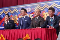 左からお～い！久馬、ガクテンソク奥田、ギャロップ林、笑い飯・哲夫