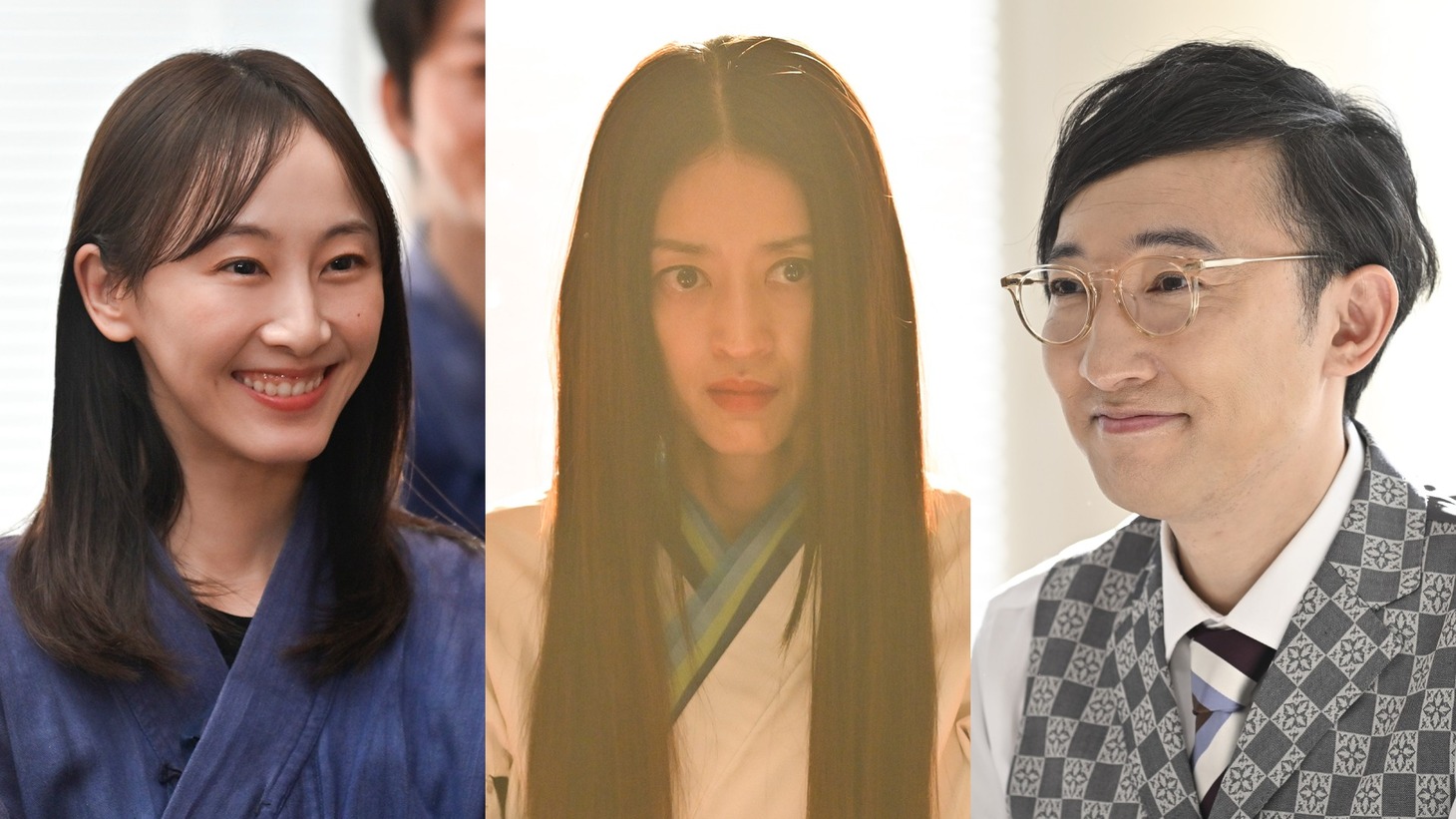 ドラマ「問題物件」第6話にゲスト出演する（左から）松井玲奈、小沢真珠、こがけん
