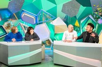 「やすとものいたって真剣です」にスタジオ出演する、海原やすよ ともこ、鬼越トマホーク