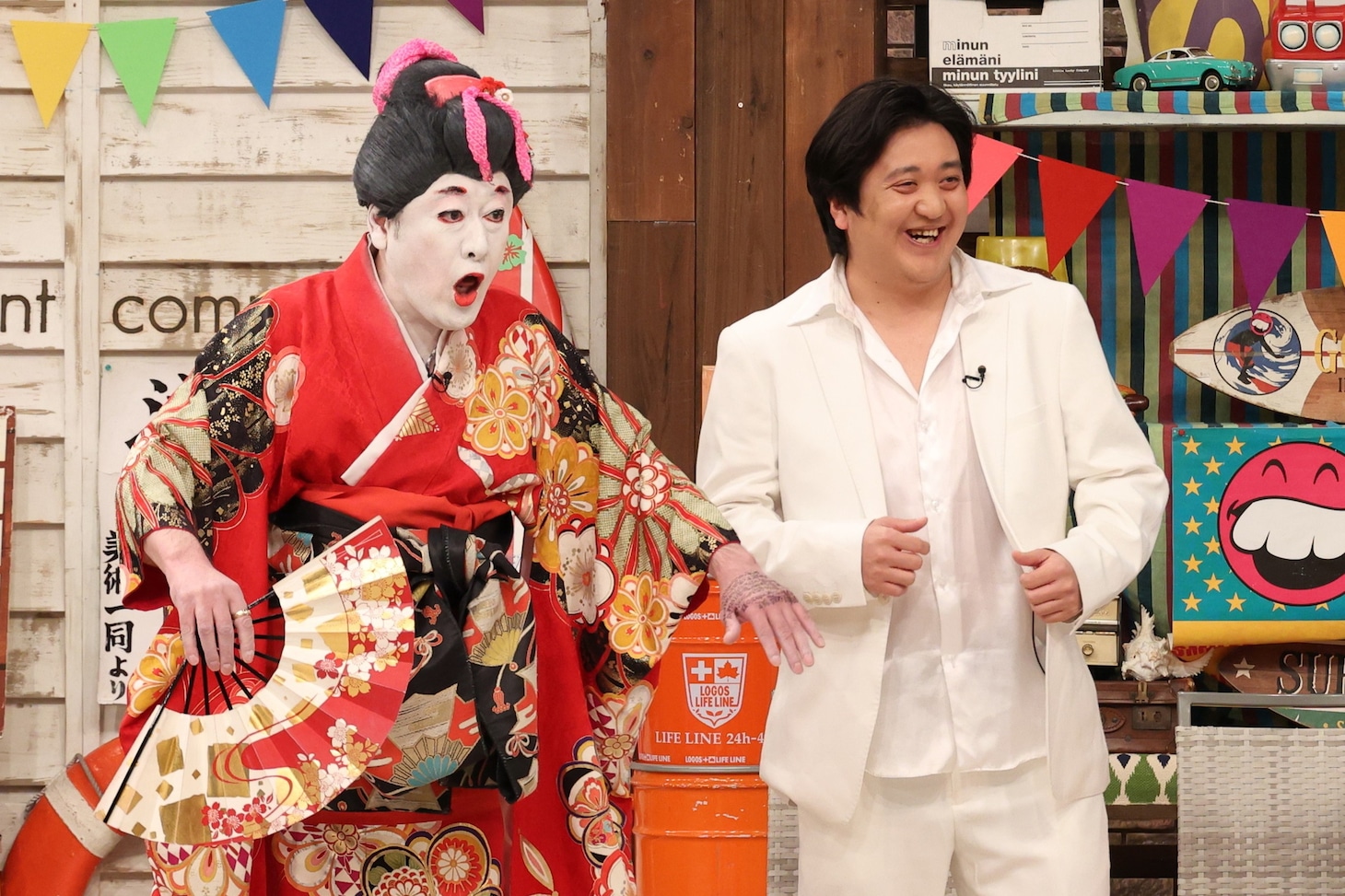 コウメ太夫とカカロニ栗谷
