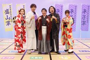 左から村重杏奈、アルコ＆ピース平子、さらば青春の光・森田、見取り図・盛山、えなこ