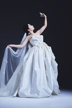 「ゼクシィ」でウエディングドレス姿を披露するにゃんこスター・アンゴラ村長