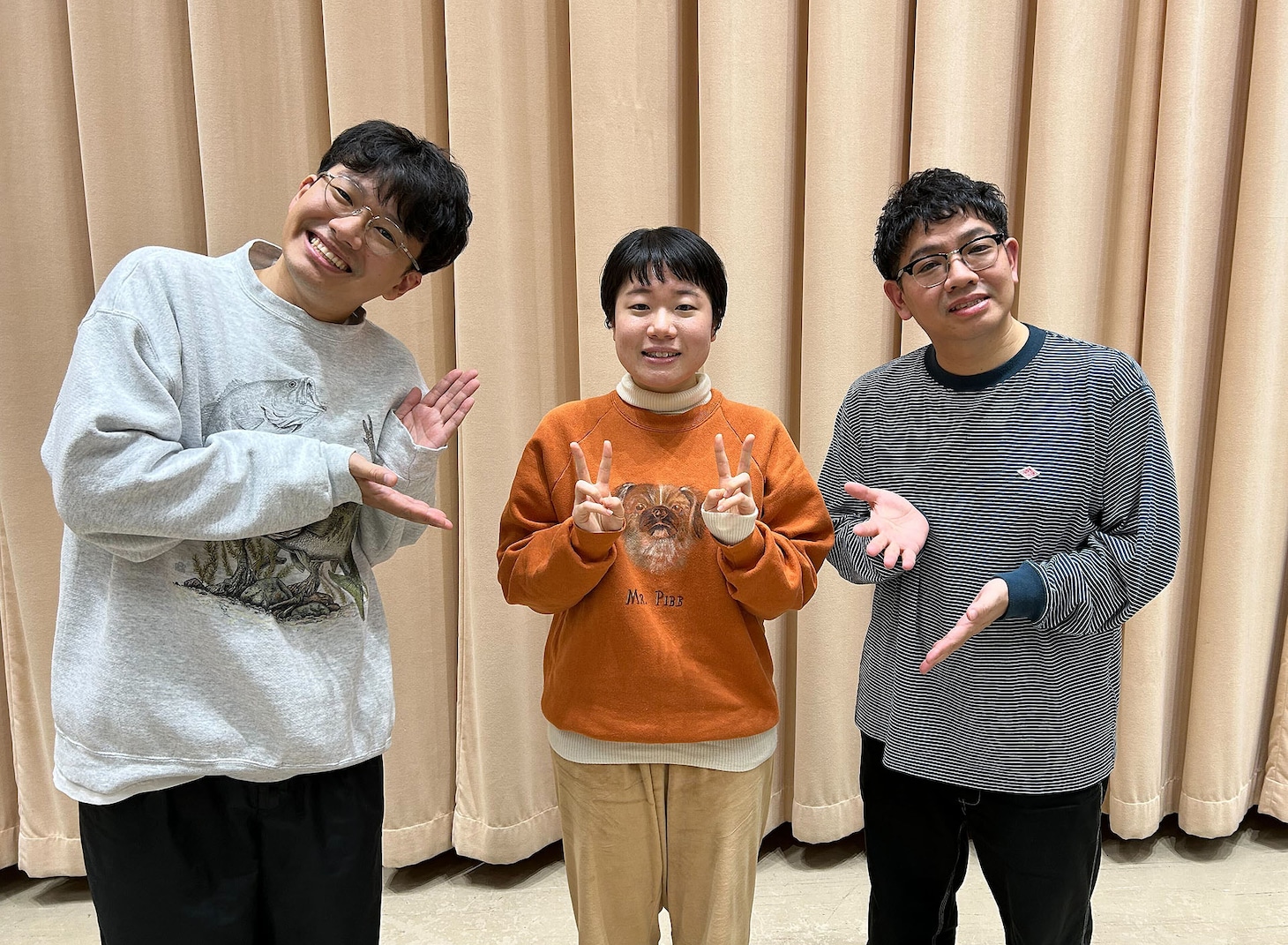 ミキとダウ90000忽那（中央）