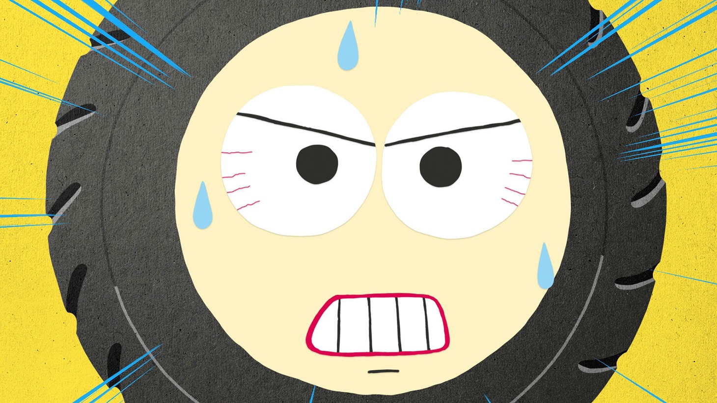 「自賠責保険はぜっタイヤ！」編のワンシーン