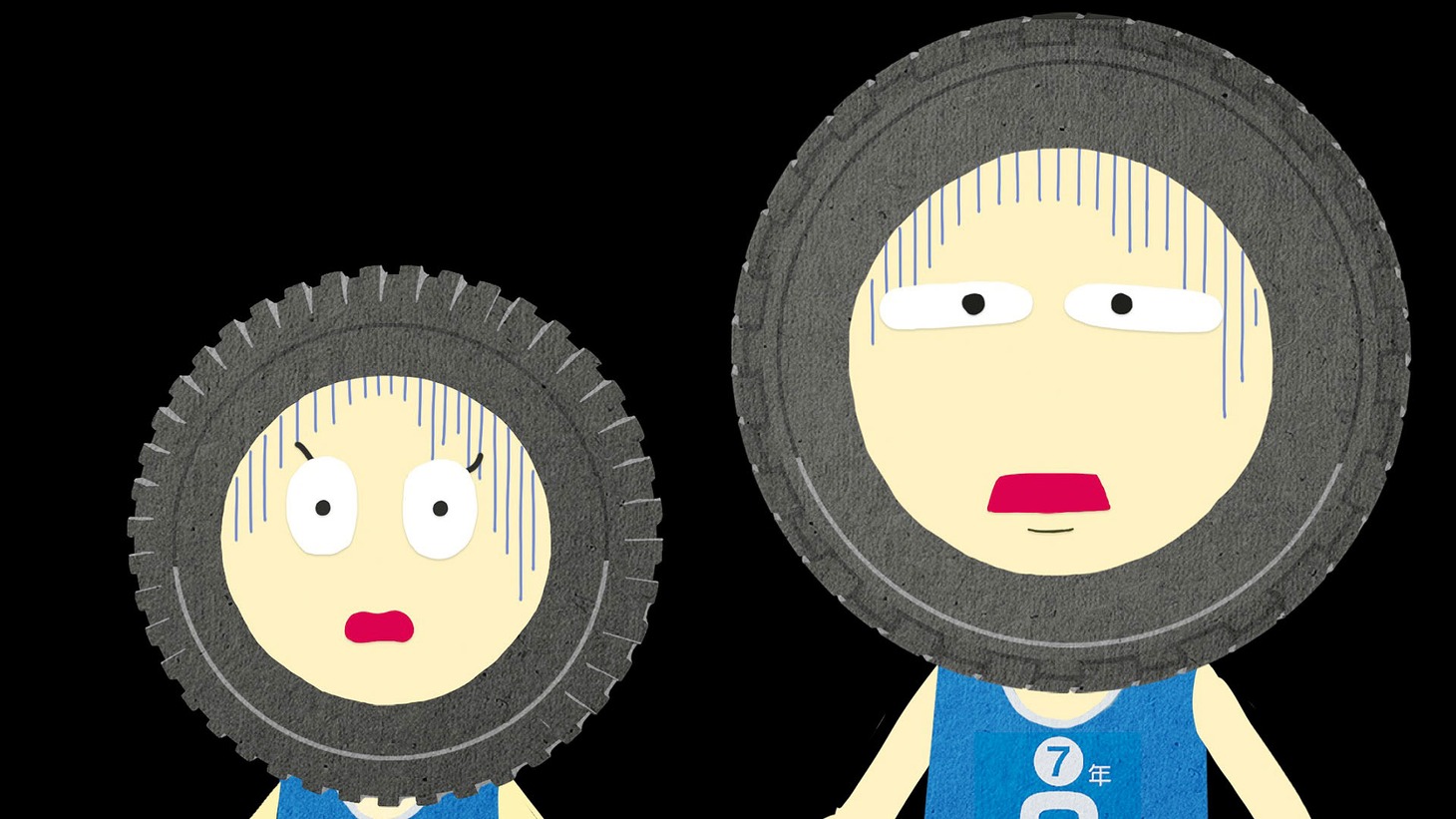 ぜっタイヤ！3兄弟「罰則もあるんやで！」編のワンシーン