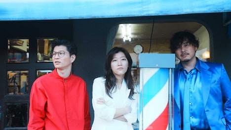 左から、モグライダー芝、ヒコロヒー、アルコ＆ピース平子