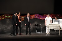 合同コントより、（左から）おミルク藤本、鉄筋くらぶ57、ポテトカレッジ