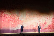 前説を務めた（左から）センチネル・トミサット、豆鉄砲ホセ