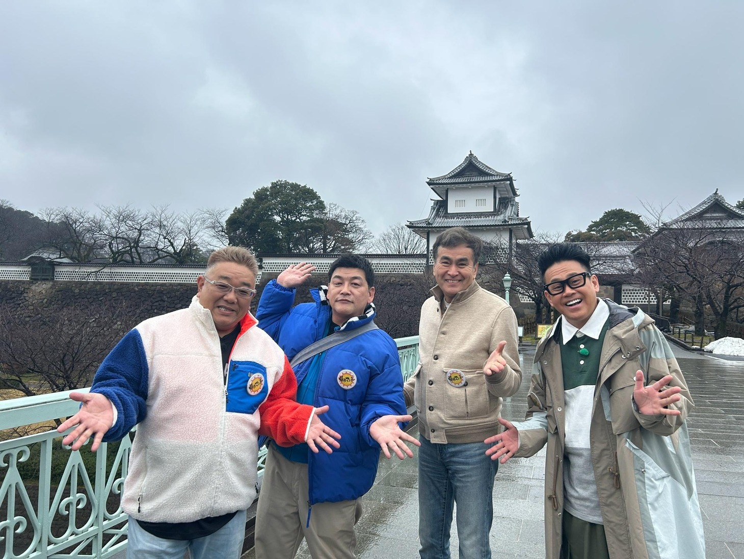 石川・金沢を訪れる（左から）サンドウィッチマン、石原良純、宮川大輔