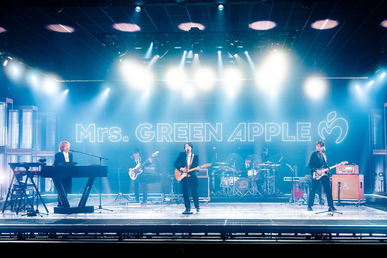 邦楽 Mrs. GREEN APPLE 10 Mrs. GREEN APPLE 10 YEARS SPECIAL」より。（写真提供：NHK
