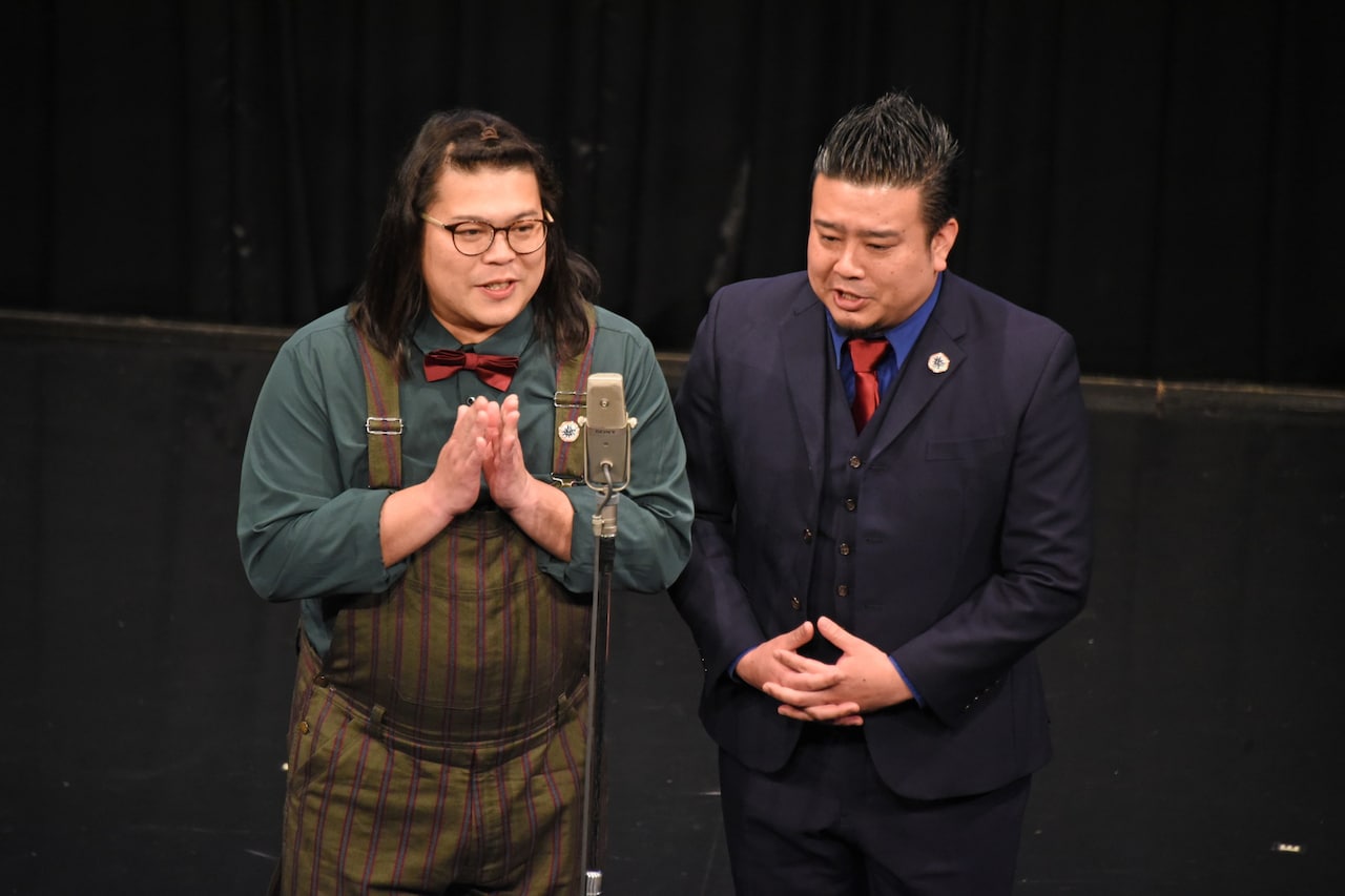 大自然。左から、しんちゃん、ロジャー