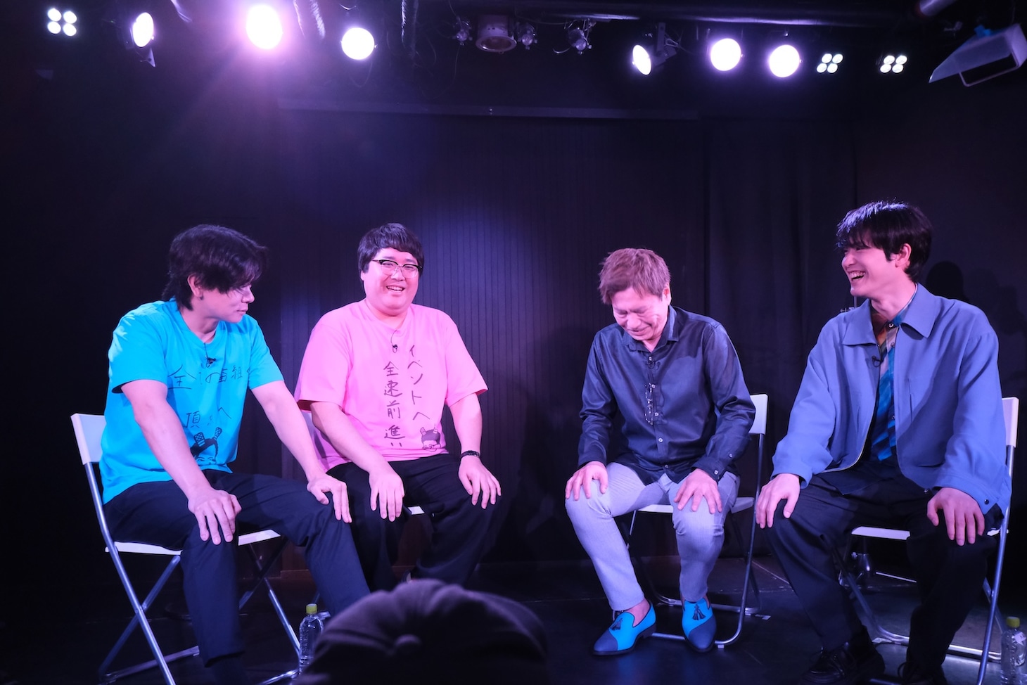 左から、マヂカルラブリー、平田広明、大塚剛央