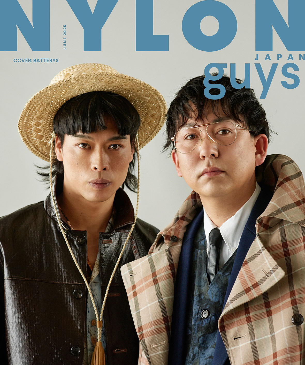 創刊21周年記念号「NYLON JAPAN」2025年6月号のguys表紙を飾るバッテリィズ