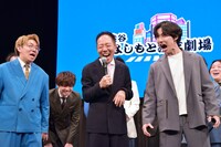 公演後の取材会に登壇した中田カウス、ナイチンゲールダンスら