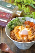 「トマトのまんま」を使ったロコモコ丼