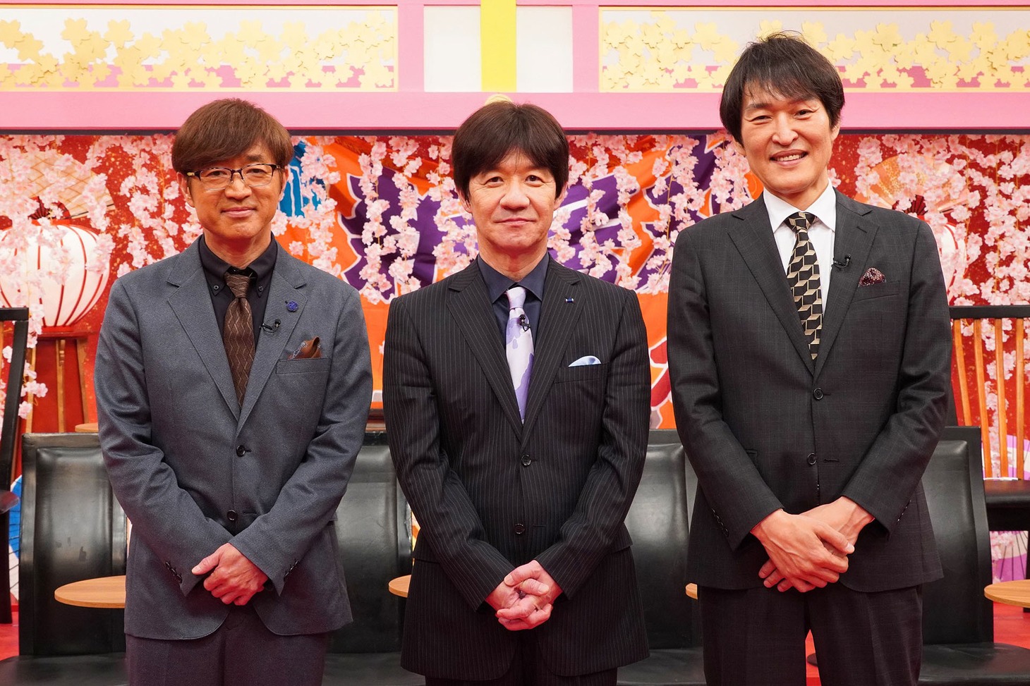 左からさまぁ～ず大竹、内村光良、千原ジュニア