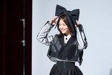 CM撮影中の福留光帆