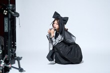 CM撮影中の福留光帆